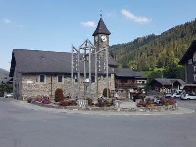 L'arrivée à Morgins