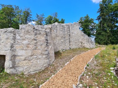 <p>Les ruines du château de Rochefort</p>