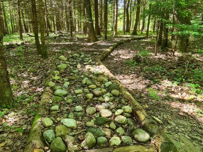 <p>Parcours pieds-nus</p>