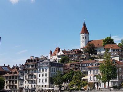 Eglise et château sur le Schlossberg de Thoune