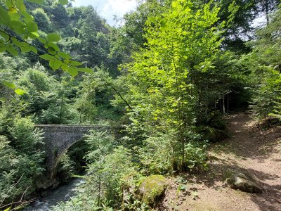 Le Pont du Diable, au fond des gorges