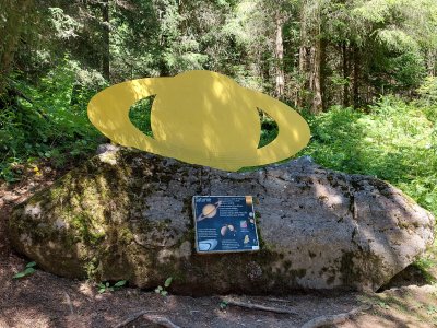 En redescendant par la route, nous avons croisé saturne!