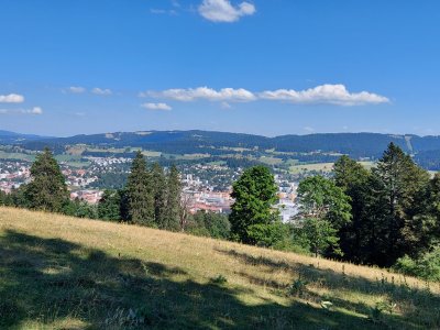La vue sur La Chaux-de-Fonds