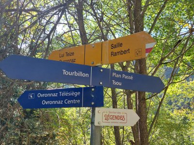 Le parcours est fléché