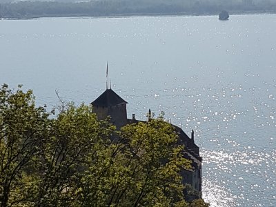 Le château de Chillon vu de haut