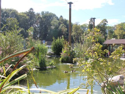 Une des volières de la fondation