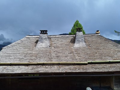 Toit en tavillons