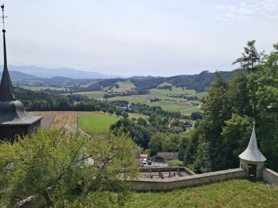 Vue depuis le château de Rue