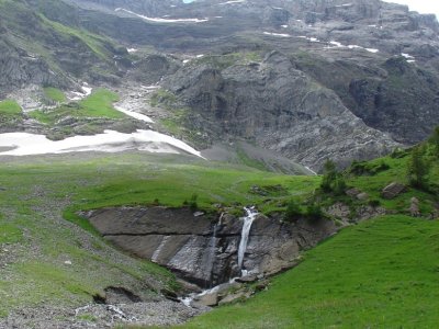 Chute en montant à la Cabane Wildhorn