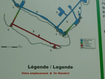 Plan de situation des anciennes fortifications militaires du Mont Vully