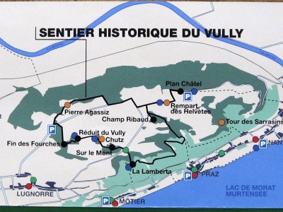 Carte du sentier historique