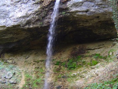Chute du Ruisseau de Vaux, en haut de la Combe du Pilouvi