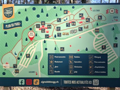 <p>Le plan du parc</p>