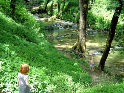 Le chemin longeant la rivière